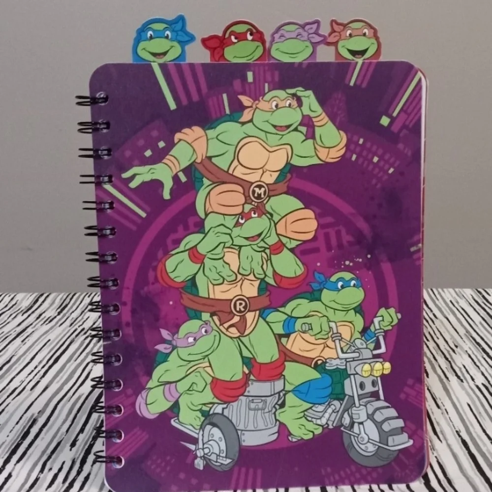 Teenage Mutant Ninja Turtles Spiral Tab Journal